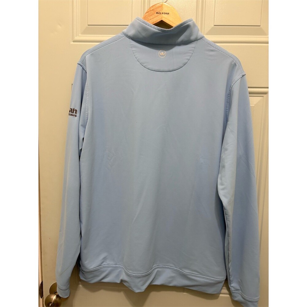 Peter Millar Men's Quarter Zip Performance Pullover Blue Ryan Homes Logo L - Picture 7 of 11